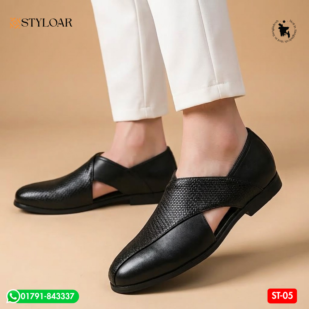 100% Original Leather Premium Quality Men’s Kabli Shoe ST-05